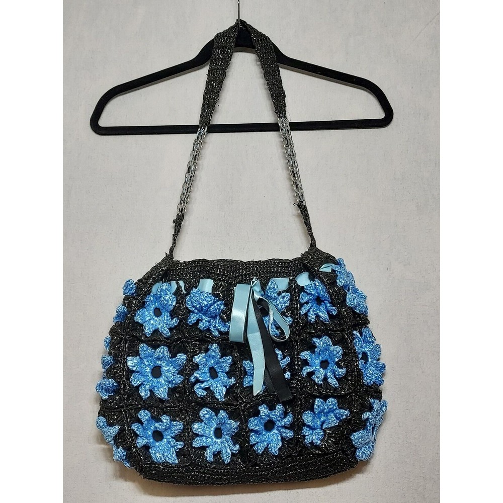 Handmade Purse Bag made of Upcycled Plastic & Soda Can Aluminum Pop Tabs Lined